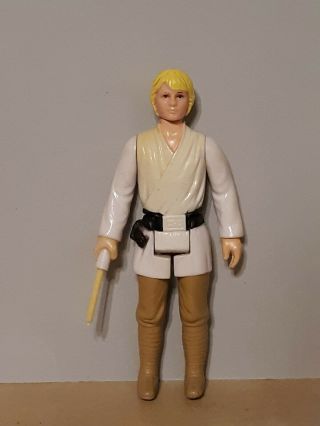 Vintage Star Wars Kenner Figure Luke Skywalker Farmboy 1st 12 1977 Lightsaber