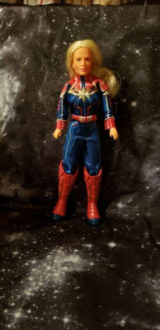 9inch Custom Mego Captain Marvel.  1970s Body