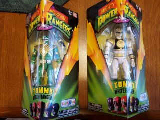 Mighty Morphin Power Rangers Tommy Green And White Ranger Legacy Figures 2016