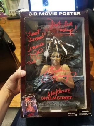 2006 Mcfarlane Wes Cravens A Nightmare On Elm Street 3 - D Movie Poster Signed