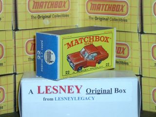 Matchbox Lesney 22c Pontiac Gran Prix Coupé red Type E2 EMPTY BOX 2
