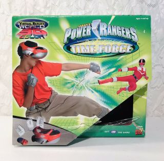 Power Rangers Time Force Virtual Reality World 3d Color Headset Game