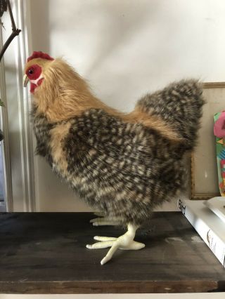 Hansa Beige Hen (chicken) Stuffed Animal Stuffy Plush Toy
