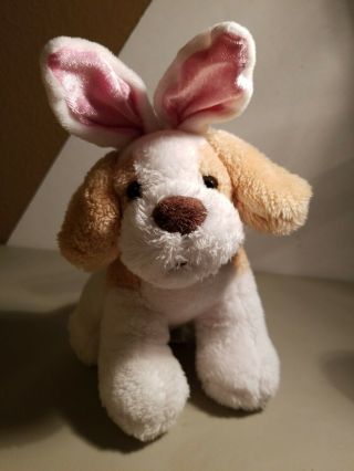 Dan Dee Plush Puppy Wearing Bunning Ears - Easter