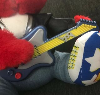 1997 Rock N Roll Elmo w/ Guitar Plays Music Sings And Shakes Tyco 12 
