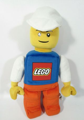 Lego Plush Minifigure White Hat Red Pants Blue Shirt Toy Lego Minifig