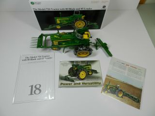 John Deere 720 Tractor With 80 Blade And 45 Loader 1:16 Scale By Ertl 18