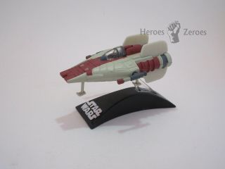 Hasbro Star Wars Titanium Series A - Wing Fighter Red With Stand