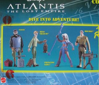 Mattel Disney Atlantis The Lost Empire Action Figure Collectible Gift Set