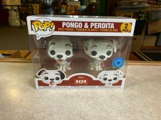 Funko Pop Deluxe Pop In A Box Exclusive Pongo & Perdita 101 Dalmatians 2 Pack
