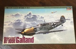 Hasegawa Bf 109e Galland 1/48 Open Box