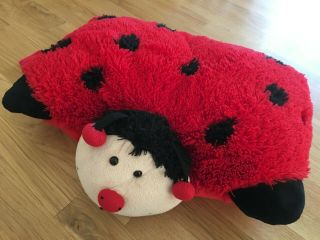 Pillow Pets - Ms.  Ladybug - 18 " - Red & Black Lady Bug Plush Stuffed Animal Toy