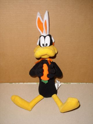 Looney Tunes Warner Brothers Bunny Ears Daffy Duck Stuffed Plush Toy 9