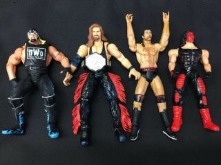 Nwo Red/white Hogan/nash/hall/sting Wcw 1999 Toy Biz Inc.  Wrestling Figures
