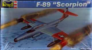 1987 Revell Models 1/72 Northrop F - 89 Scorpion Jet Fighter