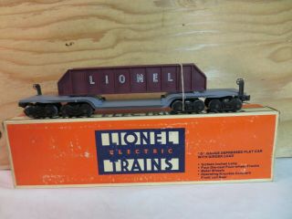 Lionel Train Diecast Heavy Duty Railroad Flat Car W/girder Load W/box 6 - 6509