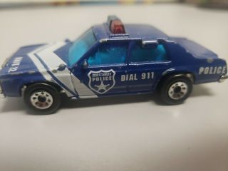 Matchbox Ford Ltd Police Car Blue 1/64 Vintage Diecast Loose Sheriff