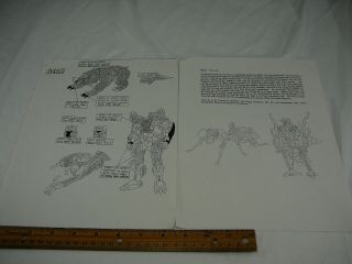 Transformers Prototype Beast Wars Takara Bear Ant Reference Rare Vintage