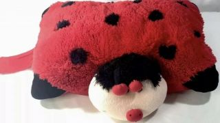 Pillow Pets Ms.  LadyBug Plush Red Black Lady Bug Pillow Pet 18x12 Stuffed Toy 2