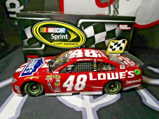 2014 Jimmie Johnson,  Knaus 1/24 Dual Autographed Signed 48 Red Vest Tx Win Car.