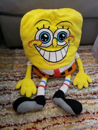 Well Spongebob Squarepants Large 24 " Stuffed Plush 2004 Viacom Nickelodeon