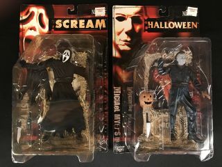 Mcfarlane Movie Maniacs Scream Ghost Face Halloween Michael Myers,