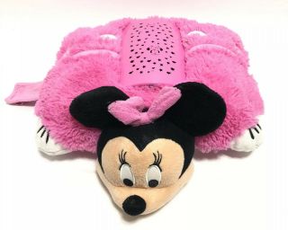 Dream Lites Pillow Pet Minnie Mouse Pink Sleepover Lights Up Children Girl Plush