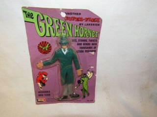 VINTAGE ABC TV SHOW THE GREEN HORNET FLEX FIGURE BY LAKESIDE ON C 2