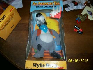 1991 Tyco An American Tail Fievel Goes West 13 " Stuffed Wylie Burp Doll Mib