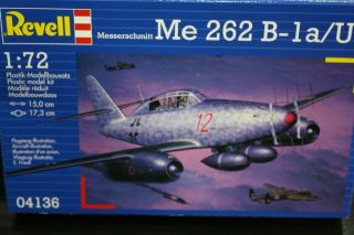 1/72 Revell Messerschmitt Me 262 B - 1a/u1 German Wwii Jet Fighter Detail Model