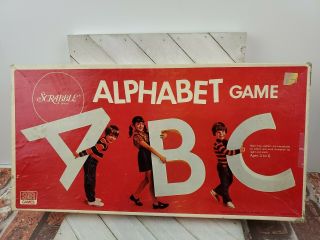 Vintage 1972 Scrabble Alphabet Game By Selchow & Righter Learning Game