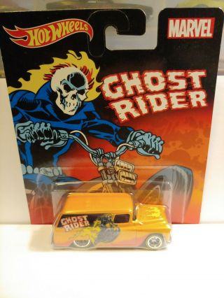 Hot Wheels 55 Chevy Panel Marvel Ghost Rider Momc