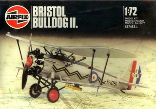 1973 Airfix Models 1/72 British Bristol Bulldog Fighter