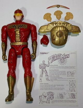 Talking Turbo Man Jingle All The Way Movie 13.  5 " Action Figure Complete W/ Box