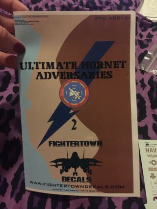 Fightertown Decals 1:48 F/a - 18a Nsawc Adversaries Part 2