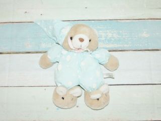 Vtg House Of Lloyd Brown Teddy Bear Bunny Slippers Snuggles Glow In Dark Plush