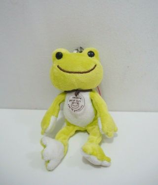 Pickle The Frog Green Nakajima Mascot Strap 4 " Plush Stuffed Toy Doll Japan
