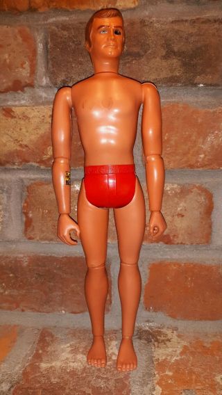 Vtg 1975 Kenner Six Million Dollar Man Figure Doll Steve Austin Bionic Body Toy