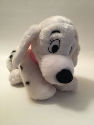 Disney Store 101 Dalmatians Penny Puppy Dog Plush Stuffed Animal Pink Collar