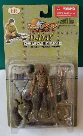 Ww2 D - Day Us Army M1919 30 Cal Machine Gunner Figure Ultimate Soldier 1/18 Xd