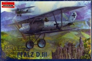 1/72 Roden Models Pfalz D.  Iii German Wwi Fighter