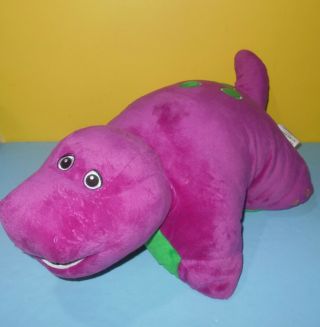 Authentic Barney The Purple Dinosaur Stuffed Plush Authentic Pillow Pets 18 "