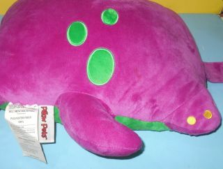 Authentic Barney The Purple Dinosaur Stuffed Plush Authentic Pillow Pets 18 