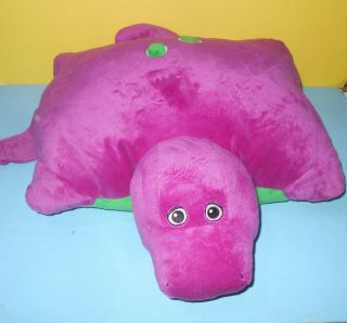 Authentic Barney The Purple Dinosaur Stuffed Plush Authentic Pillow Pets 18 