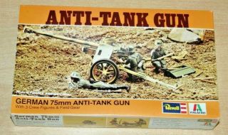 42 - 2107 Revell 1/35th Scale 7.  5cm Pak 40 Anti - Tank Gun Plastic Model Kit
