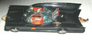 Vintage Corgi Batmobile; Diecast with Batboat and Trailer and Batman and Robin 3