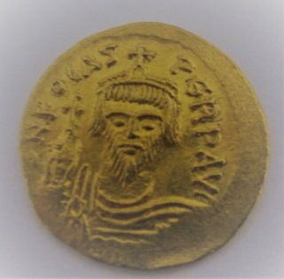 607 - 610 Ad Byzantine Constantinople Gold Solidus Phocas Coin