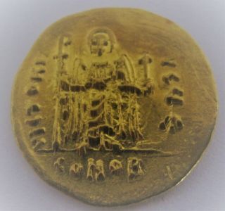 607 - 610 AD Byzantine Constantinople Gold Solidus Phocas Coin 2