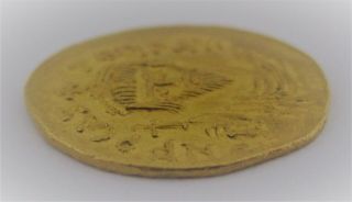 607 - 610 AD Byzantine Constantinople Gold Solidus Phocas Coin 3