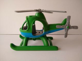 Green Toys Helicopter Green/blue Pretend Play Preschool Toys